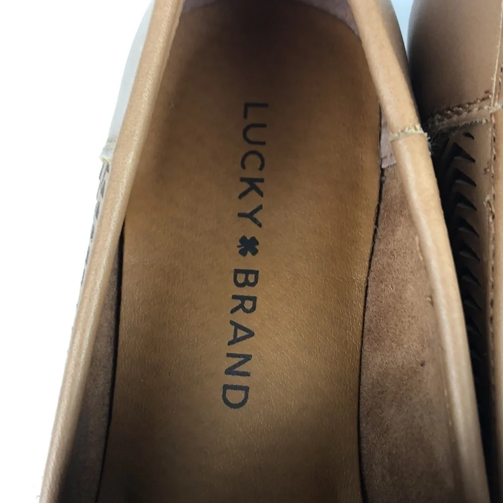 NEW Lucky Brand Camdyn Minimalist Leather Loafer Flats 5